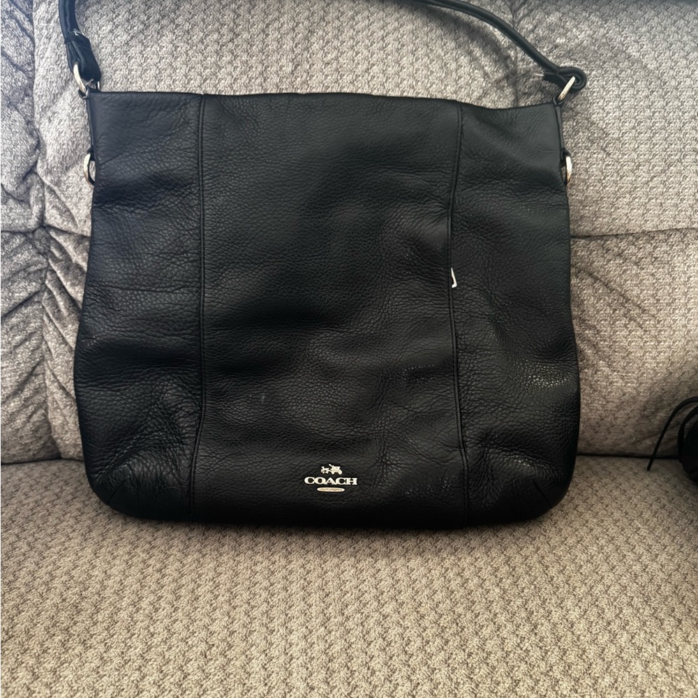 Coach Black Leather Shoulder Bag